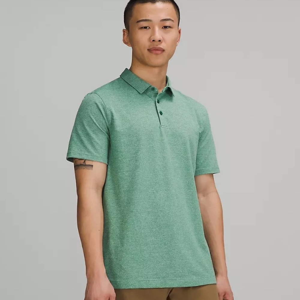 LuLuLemon Evolution Short-Sleeve Polo Shirt Pique Fabric
